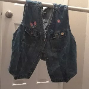 Vintage Blue Jean Jacket (sleeveless)